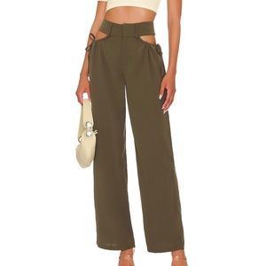 Superdown Benny Cutout Pants Army Green